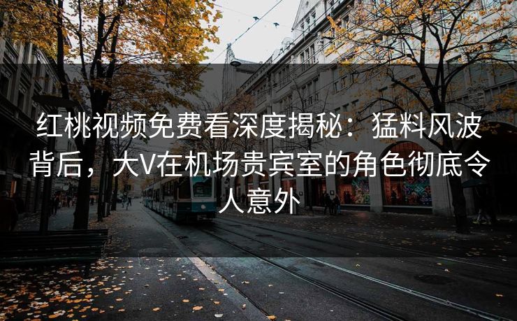 红桃视频免费看深度揭秘：猛料风波背后，大V在机场贵宾室的角色彻底令人意外